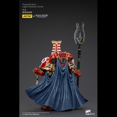 Библиарий-консул Тысячи Сынов (Warhammer Horus Heresy) - КОЛЛЕКЦИОННАЯ ФИГУРКА 1/18 Thousand Sons Legion Librarian Consul (JT6083) - JOYTOY