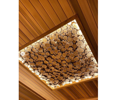 3D-Панно из можжевельника на щите 500х500 мм