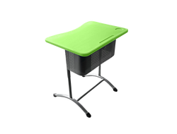 Стол ученический одноместный с пластиковой столешницей, регулируемый