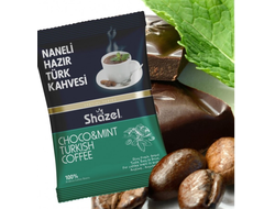 Shazel Кофе турецкий со вкусом мяты, 100 гр