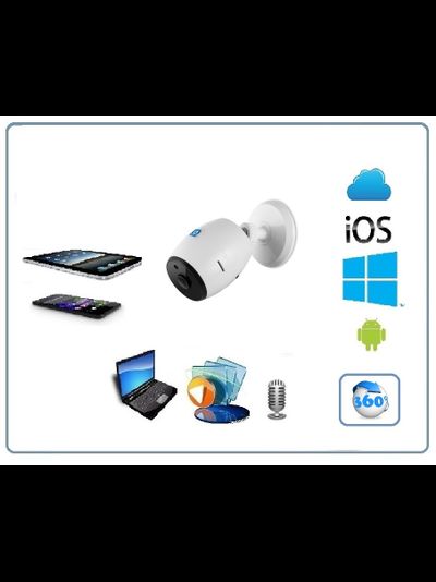 Панорамная WiFi IP видеокамера  360 градусов с DVR (M.Home360), 960P HD
