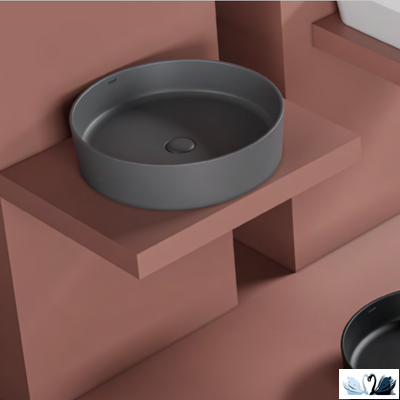 Раковина Creavit Loop LP145-00AM00E-0000 Antrasit Mat LP145 диаметром 45 см, графит, матовая