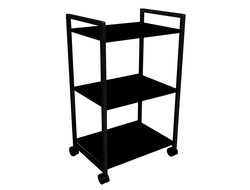 Рабочий столик мастера на колесах Лофт - Cobra Black