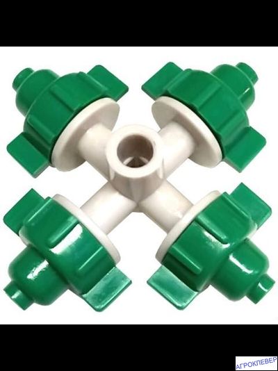 Туманообразователь  4 сопла  26,0 л/ч 2,5 бар разъем 6,0 мм, (зеленый)