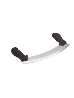 Нож для пиццы полумесяц 25 см, нержавеющая сталь