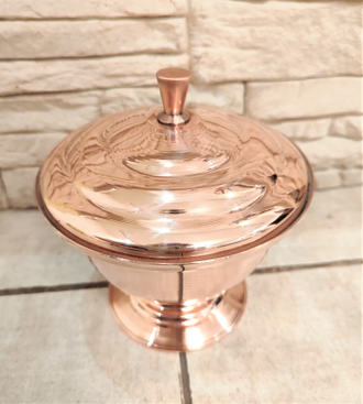 Сахарница, ваза медная для варенья, меда Россия All-Copper арт. У-134