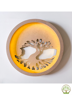 Дерево "Бонсай" с подсветкой, d-40 см/теплый свет