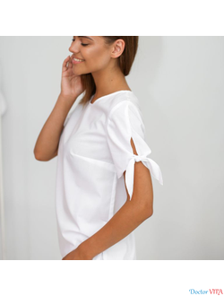 БЛУЗА DOCLIKE DL417 Белая