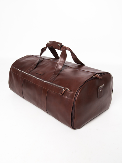 Кожаный портплед / дорожная сумка Milano Premium 
brown (арт. 4035-53)