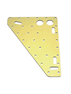 Фаловая дощечка грота Bainbridge B817 267x216x3.2мм золотая из анодированного алюминия