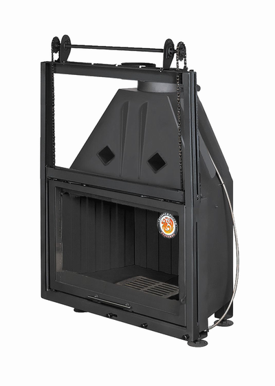 Каминная топка Экокамин Альфа 800 K с контргрузом