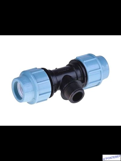 Тройник компрессионный 25х1/2х25НР