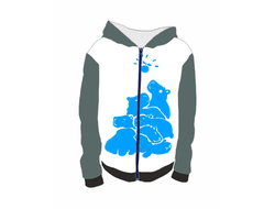 Толстовка 3D с полной запечаткой Капибара, Kapibara-san №9