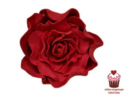 Цветы сахарные Роза одиночная красная