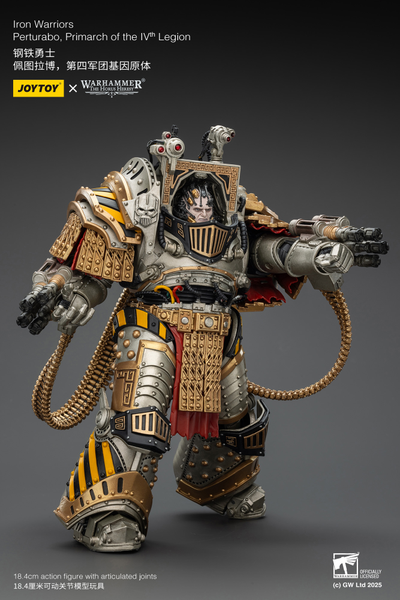 Пертурабо, примарх Железных Воинов (Warhammer Horus Heresy) - КОЛЛЕКЦИОННАЯ ФИГУРКА 1/18 Iron Warriors Perturabo, Primarch of the IVth Legion (JT01819) - JOYTOY