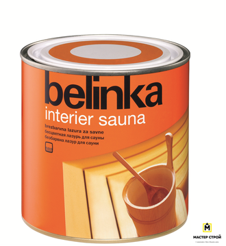 Belinka Interier Sauna - Бесцветная лазурь для сауны