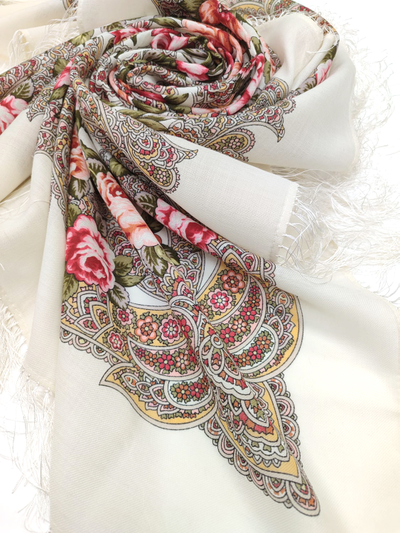 Павловопосадский платок У родного дома 1980-0