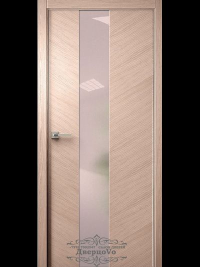 PORTE RICHI (Беларусь). ПРАКТИКА, МОДЕЛЬ К41, НАТУРАЛЬНЫЙ ШПОН ДУБА (БРАШ КОЛОР), ТОН 12/СТЕКЛО МАТОВОЕ