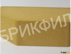Кирпич облицовочный "Трапеция". Желтый. Кирпичный завод Брик Филд