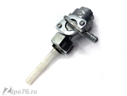 Топливный кран м14 для бензогенератора левый 188F 6500 c отстойником
