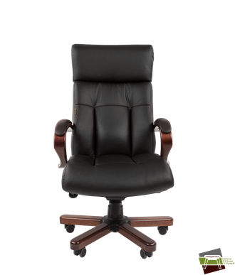 Офисное кресло Chairman 421 Россия нат.кожа/экокожа черная (мультиблок)