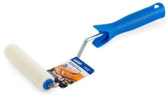 Мини-валик 110мм, велюр с ручкой