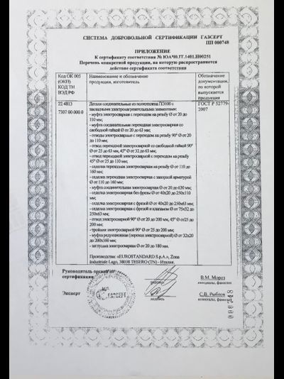 Муфта электросварная d20 sdr11 ПЭ100 Eurostandard