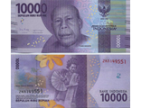 Индонезия 10.000 рупий 2016 (2019) г. Серия &quot;Национальные герои&quot;