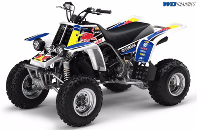 Наклейки на квадроцикл Yamaha YFZ 350 Banshee #545 redbull