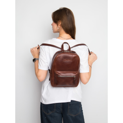 Женский кожаный рюкзак Anzolla cognac (арт. 3040-03)