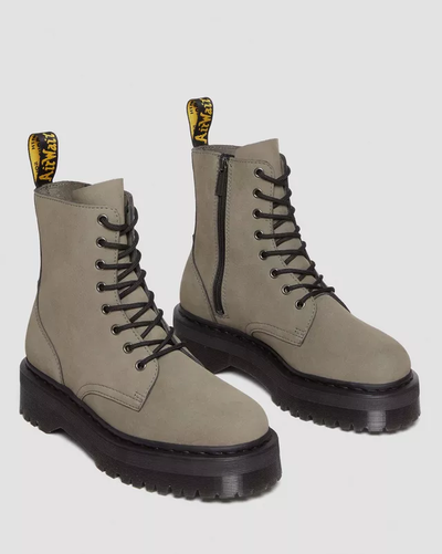 Ботинки Dr Martens Jadon Milled Nubuck Nickel Grey