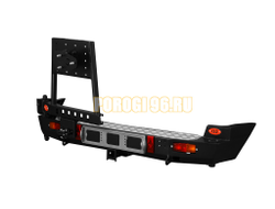 Задний силовой бампер серии Трофи на Chevrolet NIVA 2002-2020 (03.117.02)