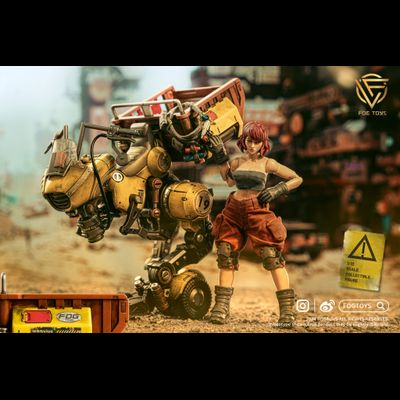 Девочка-механик с мотоциклом - Коллекционная фигурка 1/12 SCALE Fantasy Alphabet Series “M” (EA02) - FOGTOYS