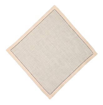 Белая квадратная льняная салфетка 32х32 см для ежедневной сервировки стола  на праздник