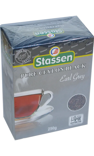 Чай черный цейлонский "Stassen" Earl Grey Бергамот среднелистовой 250г