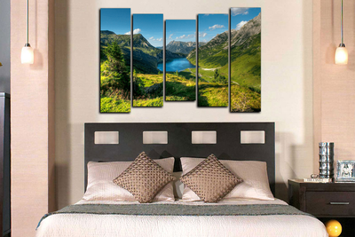 Модульная картина "Горный воздух"