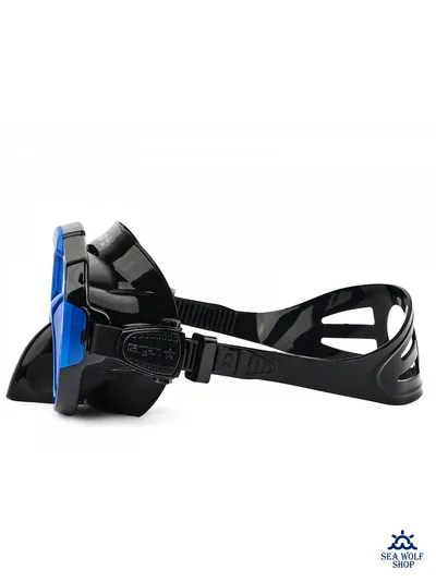 Маска с трубкой Sargan "ДАЙВА-С" черный/синий