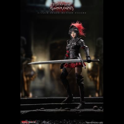 Имперская стражница в черной броне - Коллекционная ФИГУРКА 1/12 Black Imperial Guardian (PL2021-180C) - TBLeague