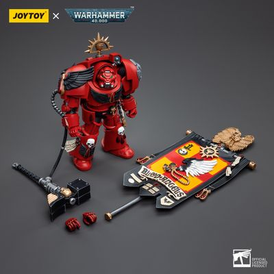 Терминатор Кровавых Ангелов (Warhammer 40k) - КОЛЛЕКЦИОННАЯ ФИГУРКА 1/18 Blood Angels Assault Terminators Brother Leonid (JT5543) - JOYTOY