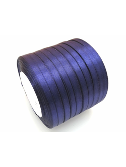 Лента атласная 6 мм, цвет нэви  арт. 81