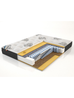 Ортопедический матрас MyCloud, Memory Cloud (Мемори Клауд), с эффектом памяти, мягкий, средней жесткости, пружинный, объемный чехол