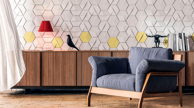 Гипсовая 3D панель "Поворот"