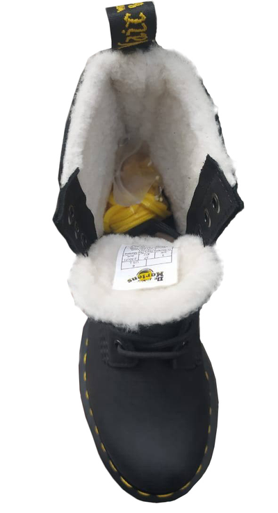 DR. MARTENS 1460 SERENA BLACK MOHAWK НУБУК С МЕХОМ