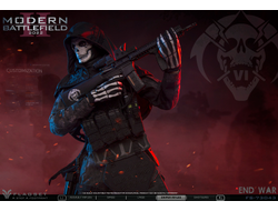 Гоуст 2.0 в черном (серия Call of Duty) - КОЛЛЕКЦИОННАЯ ФИГУРКА 1/6 END WAR  2.0 (FS-73043) - FLAGSET