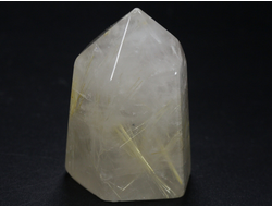 Кварц с рутилом (рутиловый), кристалл полированный, Бразилия (45*27*21 мм, 43 г) №28744