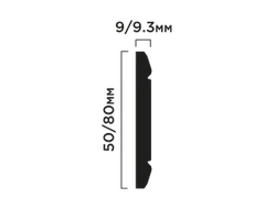 Молдинг WIP50 ПОЛИСТИРОЛ HI WOOD 50мм х 9мм х 2,0м.