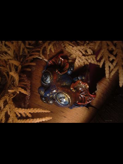 "Шуршащий Вихрябрррь". Коллекционная брошь с котом в стиле фэнтези