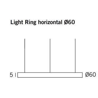 Henge Light Ring Horizontal D60 Copper