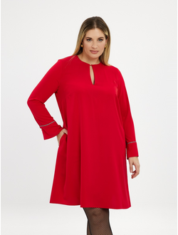 Классические женские брюки с люрексом для полных женщин