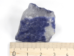 Дюмортьерит в кварце, Бразилия (30*24*20 мм, 21 г) №27208